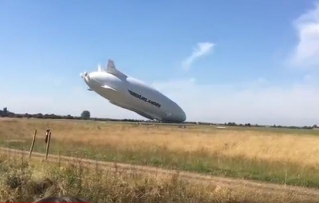 Watch: Airlander 10, the world's largest aircraft, crashes into the ground Watch: Airlander 10, the world's largest aircraft, crashes into the ground