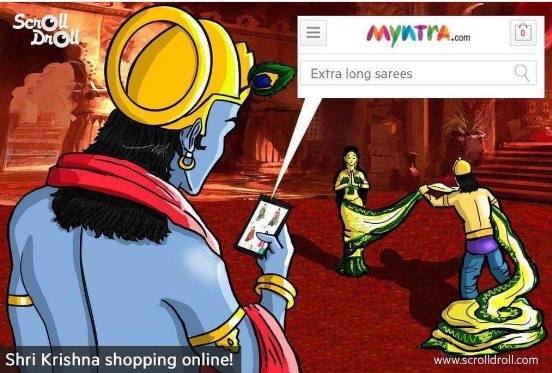 E-commerce company Myntra gets slammed over ad on 'Draupadi' E-commerce company Myntra gets slammed over ad on 'Draupadi'