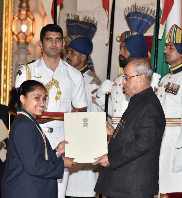 National Sports Awards: Super girls PV Sindhu, Sakshi Malik and Dipa Karmakar conferred Khel Ratna along with Jitu Rai