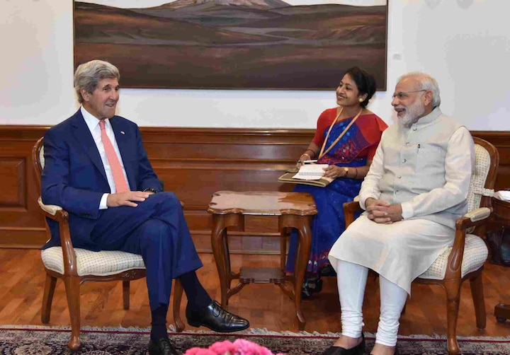 John Kerry meets Modi John Kerry meets Modi