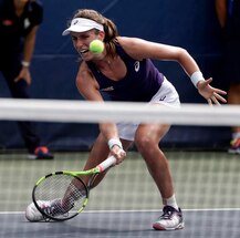 US Open: Johanna Konta collapses on court, comes back to win match