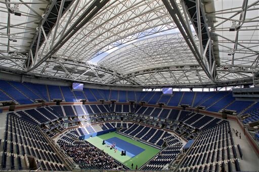 US Open 2016: Spectator arrested for jumping over court wall US Open 2016: Spectator arrested for jumping over court wall