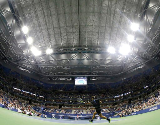 US Open 2016: Rafael Nadal victorious in first ever match with closed roofs