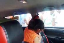 Hyderabad: Watch parents leave 3-yr-old girl in locked car while they go to eat, locals rescue kid