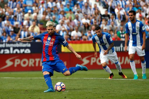 La Liga: Lionel Messi scores 2 as Barcelona rout newcomer Leganes La Liga: Lionel Messi scores 2 as Barcelona rout newcomer Leganes