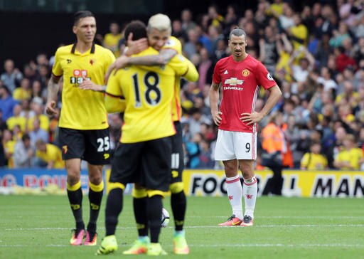EPL: Watford condemns Jose Mourinho's Manchester United to 3rd successive loss