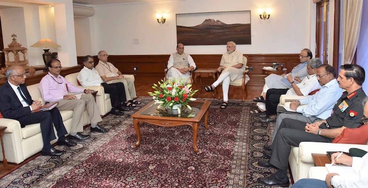 PM Narendra Modi chairs meet with top Ministers and officials on Uri terror attack PM Narendra Modi chairs meet with top Ministers and officials on Uri terror attack