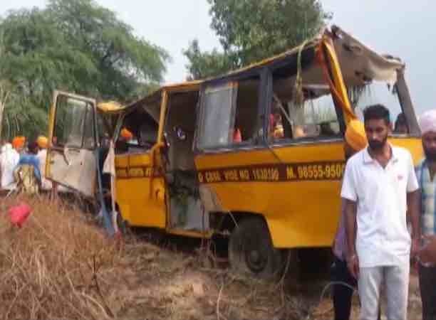 Amritsar: 7 school children killed as bus falls in canal Amritsar: 7 school children killed as bus falls in canal