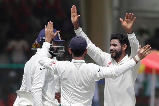 IND v NZ 1st Test Day 3: Jadeja-Ashwin claim 9 wickets to help India dismiss New Zealand for 262 IND v NZ 1st Test Day 3: Jadeja-Ashwin claim 9 wickets to help India dismiss New Zealand for 262
