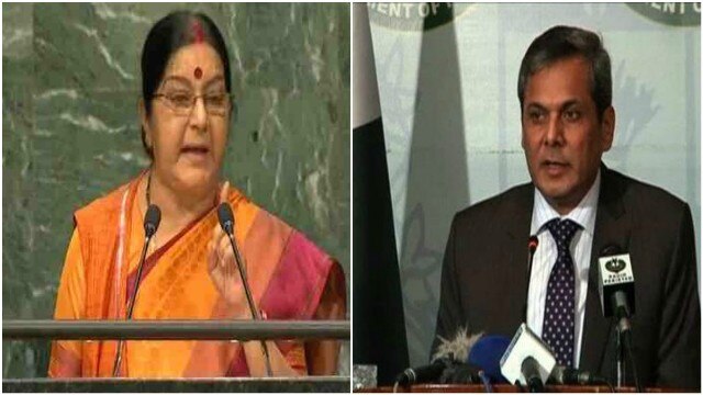 Sushma Swaraj disowned UN resolutions in speech: Pakistan Sushma Swaraj disowned UN resolutions in speech: Pakistan