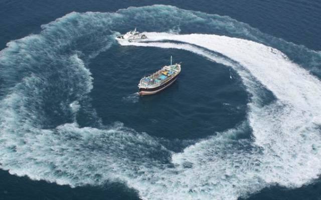 Suspected Pakistani boat with 9 crew members apprehended by Coast Guard Suspected Pakistani boat with 9 crew members apprehended by Coast Guard