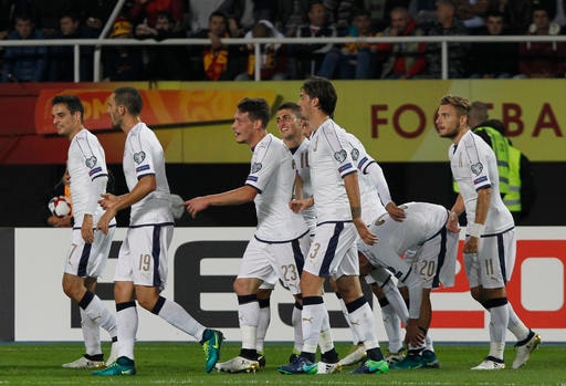 World Cup Qualifiers: Italy wins late to keep pace with Spain in Group G World Cup Qualifiers: Italy wins late to keep pace with Spain in Group G