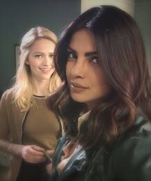 PC in candid photo shoot with Quantico co-stars