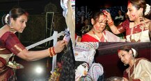 Even After Gaining Weight Rani Mukherjee Looks Drop Dead Gorgeous At Sindoor Khela