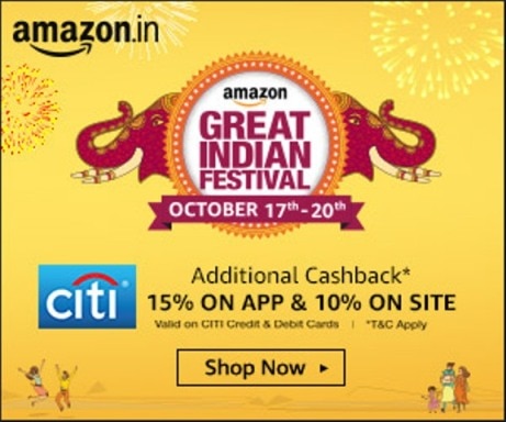 3rd day of Amazon's ‘Great Indian Shopping Festival’: Heavy discount on electronic products 3rd day of Amazon's ‘Great Indian Shopping Festival’: Heavy discount on electronic products