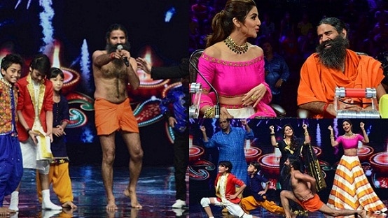 Baba Ramdev On The Sets Of Super Dancer Baba Ramdev On The Sets Of Super Dancer