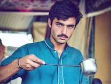 Blue-eyed Pakistani 'chai wala' becomes internet sensation