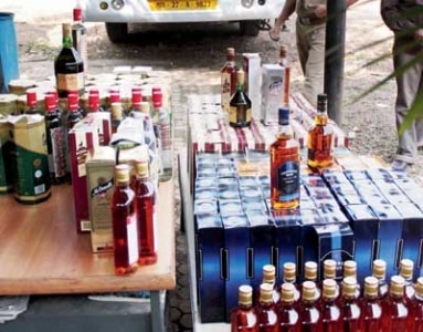 Bihar's VIP brat arrested with 30 bottles of foreign liquor Bihar's VIP brat arrested with 30 bottles of foreign liquor