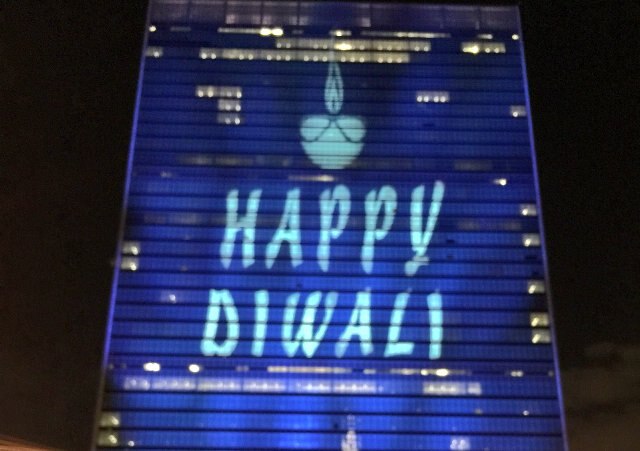 United Nations lights up for Diwali for the 1st time United Nations lights up for Diwali for the 1st time