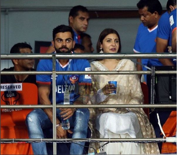 IN PICS: Football brings lovebirds Virat Kohli and Anushka Sharma back together IN PICS: Football brings lovebirds Virat Kohli and Anushka Sharma back together