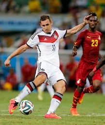 World Cup highest scorer Miroslav Klose reitres from professional football