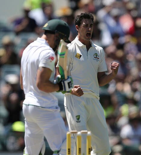 AUS V SA 1st Test: Starc,Warner put Aussies in command on Day 1 AUS V SA 1st Test: Starc,Warner put Aussies in command on Day 1