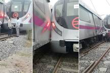 Delhi: 2 metro trains collide during trial run at Kalindi Kunj