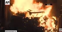 Wacth Video: Tesla Car explodes as fireballs after accident in Indianapolis
