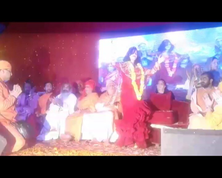 Self-proclaimed god woman Radhe Maa dances during Kalki Mahotsav in Uttar Pradesh Self-proclaimed god woman Radhe Maa dances during Kalki Mahotsav in Uttar Pradesh