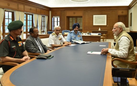 Amid ceasefire violations by Pakistan, PM reviews security situation with Chiefs of Armed forces Amid ceasefire violations by Pakistan, PM reviews security situation with Chiefs of Armed forces