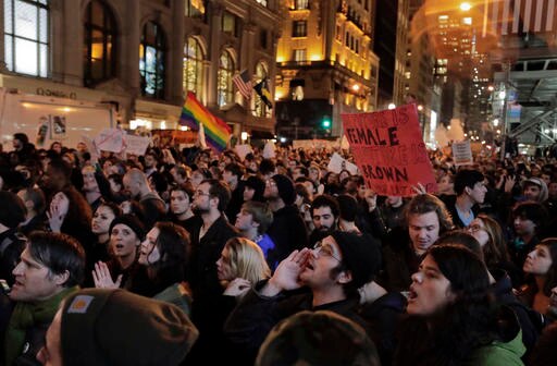 Thousands take to the streets to protest Donald Trump win Thousands take to the streets to protest Donald Trump win