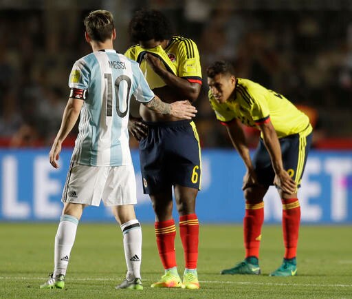 Messi scores as Argentina sink Colombia in World Cup qualifiers Messi scores as Argentina sink Colombia in World Cup qualifiers