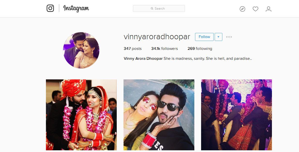 Vinny Arora changes her name on Instagram post wedding