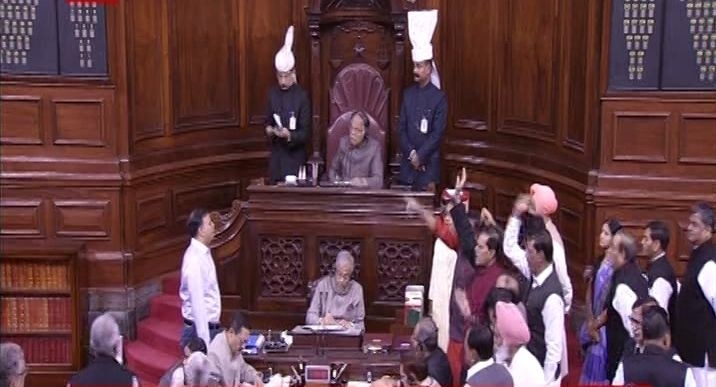 Ruckus in RS over Modi's absence, opposition demands PM's apology Ruckus in RS over Modi's absence, opposition demands PM's apology