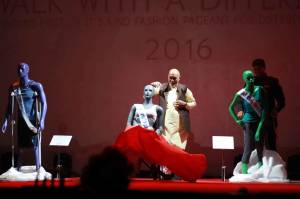 Differently abled defy disability through ramp walk