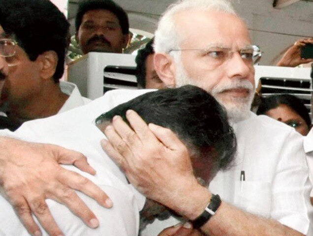 Jayalalithaa death: When Narendra Modi played role of consoler at Tamil Nadu CM's funeral Jayalalithaa death: When Narendra Modi played role of consoler at Tamil Nadu CM's funeral