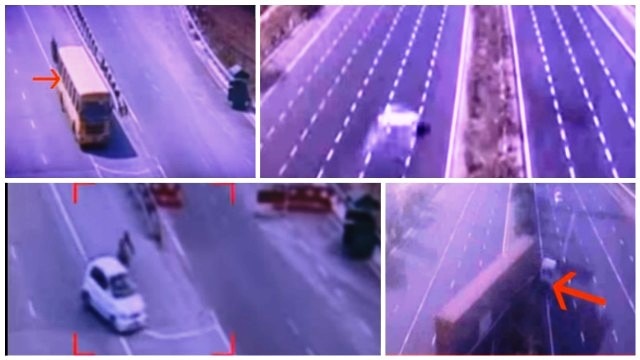 The End: Watch CCTV captures over speeding vehicles tear into pieces on Yamuna Expressway The End: Watch CCTV captures over speeding vehicles tear into pieces on Yamuna Expressway