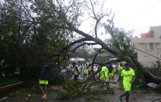 Cyclone Vardah ripped through Chennai, killing two Cyclone Vardah ripped through Chennai, killing two