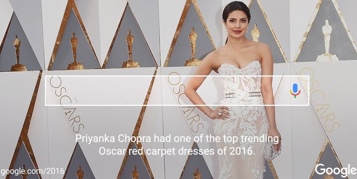  Priyanka Chopra's Oscar outfit in Google's Year In Search Priyanka Chopra's Oscar outfit in Google's Year In Search