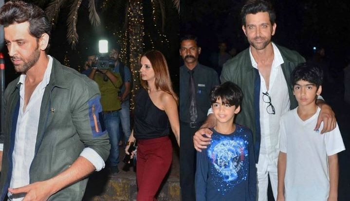 Spotted! Hrithik And Sussane Dine Together For Kids Hrehaan,  Hridhaan Spotted! Hrithik And Sussane Dine Together For Kids Hrehaan,  Hridhaan