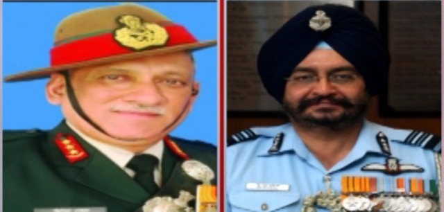 Lt Gen. Bipin Rawat to be New chief of Army Staff; Air Marshal B. S. Dhanoa to be New chief of Air Staff Lt Gen. Bipin Rawat to be New chief of Army Staff; Air Marshal B. S. Dhanoa to be New chief of Air Staff