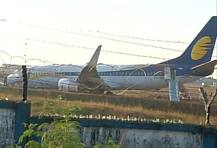 In PICS: Jet Airways flight 9W 2374 carrying 154 passengers veers off runway at Dabolim airport in Goa