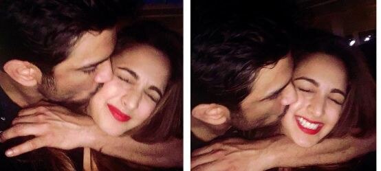 CAUGHT ON CAMERA: Sushant Singh Rajput attacks Kiara Advani with kisses at Salman Khan's birthday bash, pictures go viral CAUGHT ON CAMERA: Sushant Singh Rajput attacks Kiara Advani with kisses at Salman Khan's birthday bash, pictures go viral