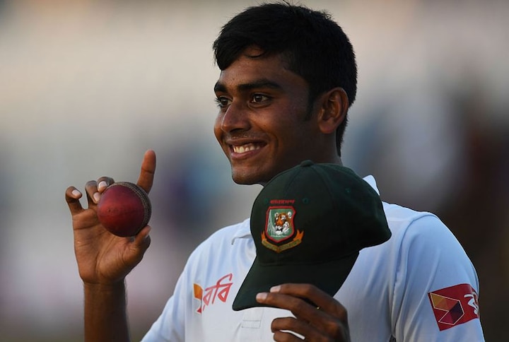 In a match which saw 4 debutants, 19-year-old Bangladesh off-spinner Mehedi Hasan sent heavyweights like Alastair Cook, Joe Root and Ben Stokes for a toss claiming 6 wickets on his first appearance. England went to win the match by a narrow 22 runs but Hasan was the hero on his debut. (Source: AFP)