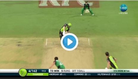 BBL: Morgan hits last ball six to snatch an unbelievable win BBL: Morgan hits last ball six to snatch an unbelievable win