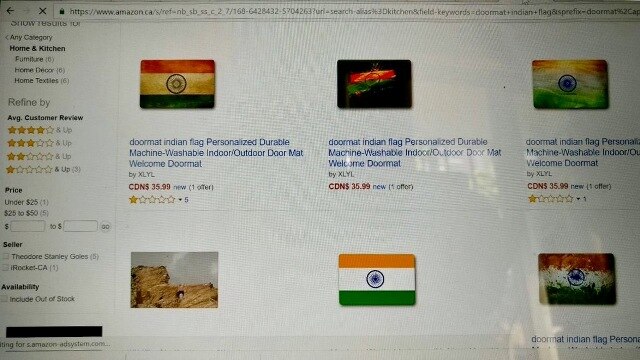 Amazon Canada sells Indian flag as doormats, Sushma directs action, says 'This is unacceptable' Amazon Canada sells Indian flag as doormats, Sushma directs action, says 'This is unacceptable'