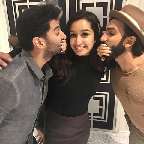Shraddha Kapoor shares an adorable picture with Aditya Roy Kapur and Ranveer Singh Shraddha Kapoor shares an adorable picture with Aditya Roy Kapur and Ranveer Singh