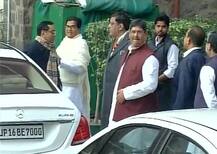 SP rift: Supporters from both factions arrive at EC office