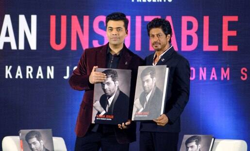 Superstar Shah Rukh Khan, who recently unveiled Karan Johar's biography, is not okay with best friend being called 'An Unsuitable Boy' as he opines, the book could have been called 'A Sensitive Boy'. (SOLARIS IMAGES)