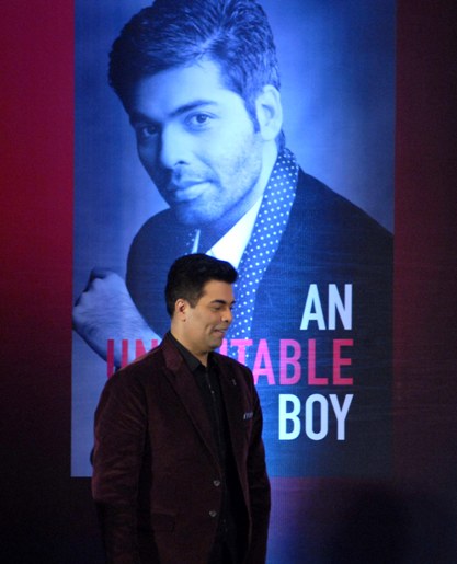 The 51-year-old also suggested the book could have been called 'The Intelligent Boy', as Karan's has the gift of knowing people inside out. (SOLARIS IMAGES)